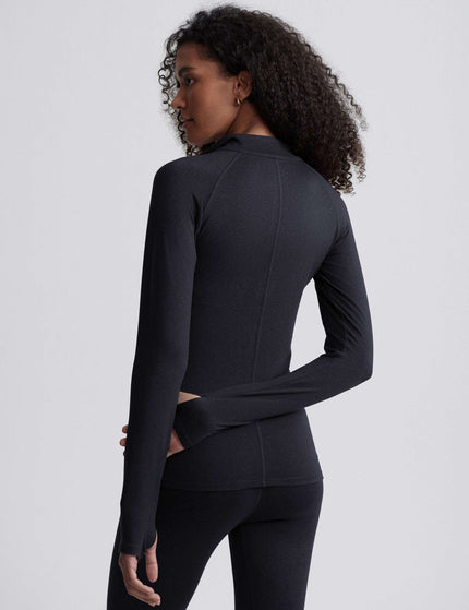 Varley Always Warm Half-Zip Base Layer Top - Black Marlimage2- The Sports Edit