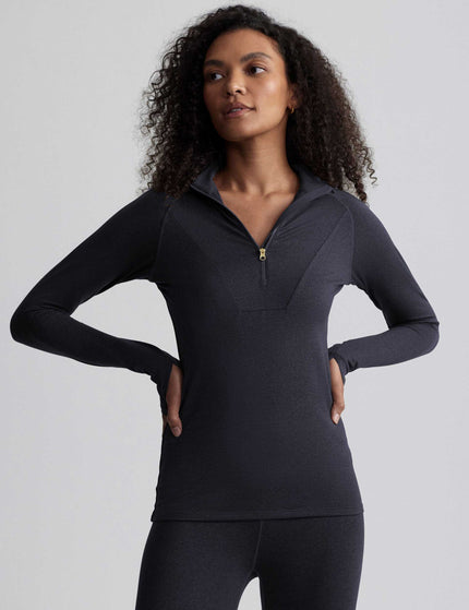 Varley Always Warm Half-Zip Base Layer Top - Black Marlimage3- The Sports Edit