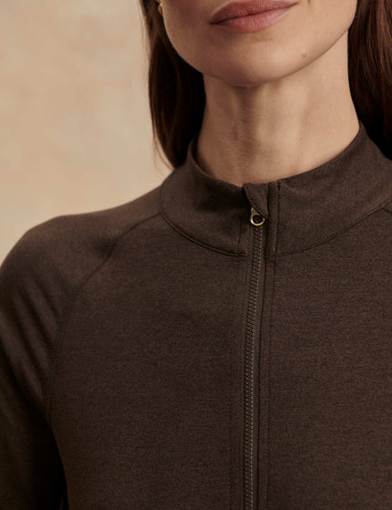 Varley Always Warm Half-Zip Base Layer Top - Deep Chocolate Marlimages4- The Sports Edit