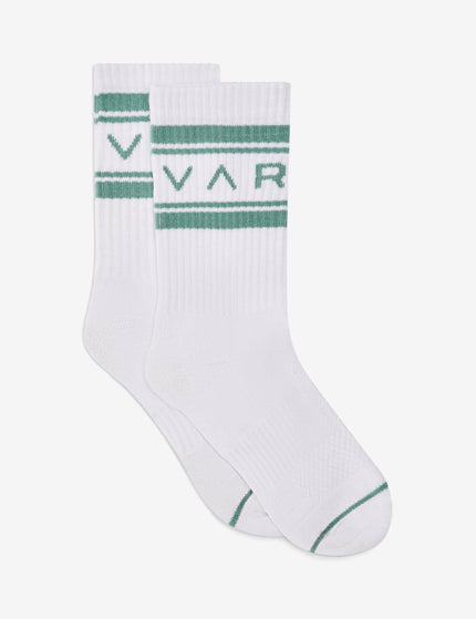Varley Astley Active Sock - White/Cool Sageimage1- The Sports Edit