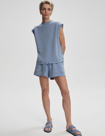 Varley Atrium High Waisted Short 4.5" - Rain Blueimages6- The Sports Edit