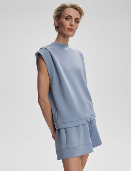 Varley Atrium High Waisted Short 4.5" - Rain Blueimages5- The Sports Edit