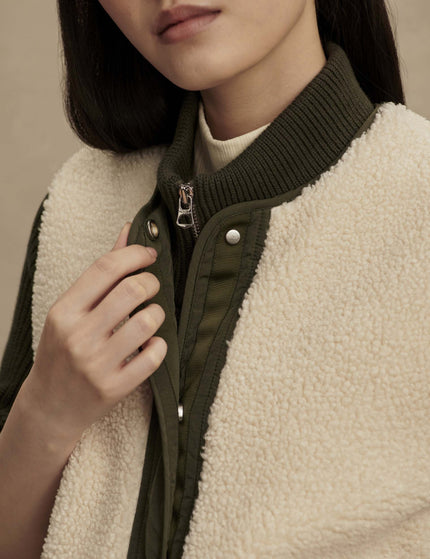 Varley Audrea Reversible Gilet - Sandshell/Forest Nightimages6- The Sports Edit