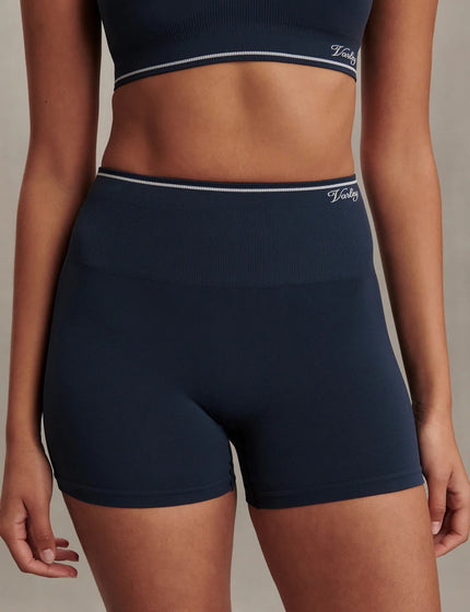 Varley Chihiro Seamless Short 4" - Blue Nightsimages1- The Sports Edit