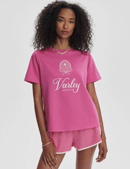 Varley Coventry Branded Tee - Ibis Roseimages1- The Sports Edit