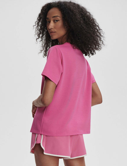 Varley Coventry Branded Tee - Ibis Roseimages2- The Sports Edit