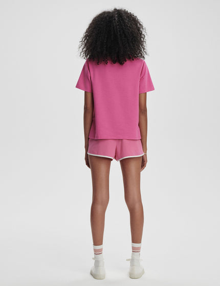 Varley Coventry Branded Tee - Ibis Roseimages4- The Sports Edit