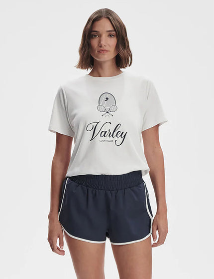 Varley Coventry Branded Tee - Whiteimage1- The Sports Edit