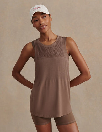 Dayna Seamless Tank - Coffee Quartz