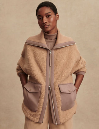 Eleanor Patch Pocket Fleece - Chanterelle