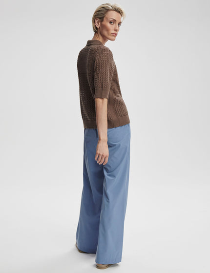 Varley Ellie Knit Shirt - Chocolate Chipimage5- The Sports Edit