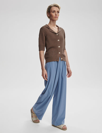 Varley Ellie Knit Shirt - Chocolate Chipimage4- The Sports Edit
