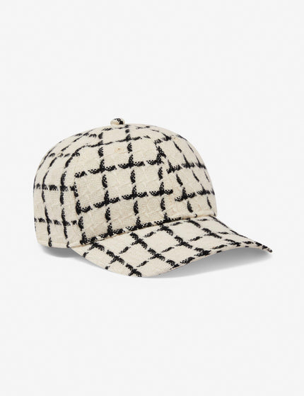 Varley Elvin Mono Check Cap - Egret Mono Checkimage1- The Sports Edit