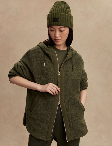 Varley Fey Relaxed Fleece - Racing Oliveimages7- The Sports Edit