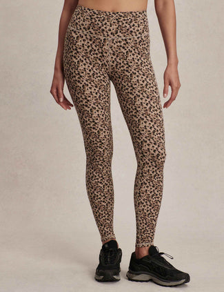 FreeSoft High Waisted Legging 25 - Coffee Quartz Cheetah