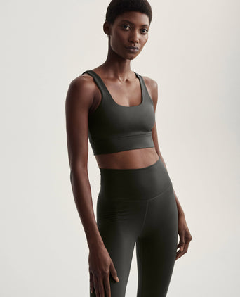 FreeSoft High Waisted Legging 25 - Dark Resin Green