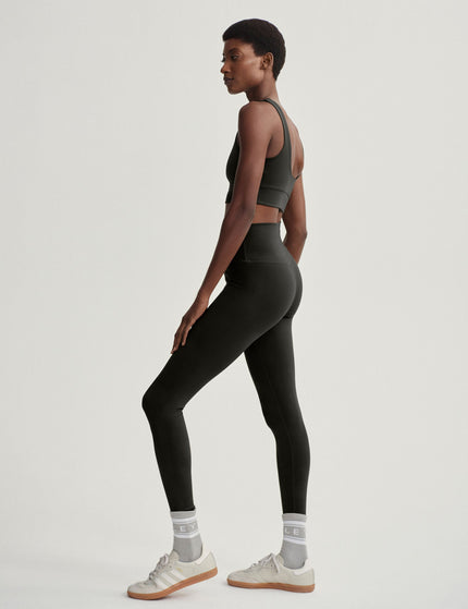 Varley FreeSoft High Waisted Legging 25 - Dark Resin Greenimage4- The Sports Edit