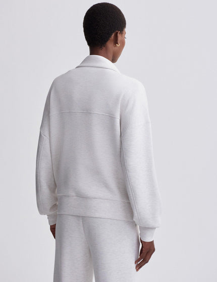 Varley Garcia Zip-Through Sweat - Ivory Marlimage3- The Sports Edit