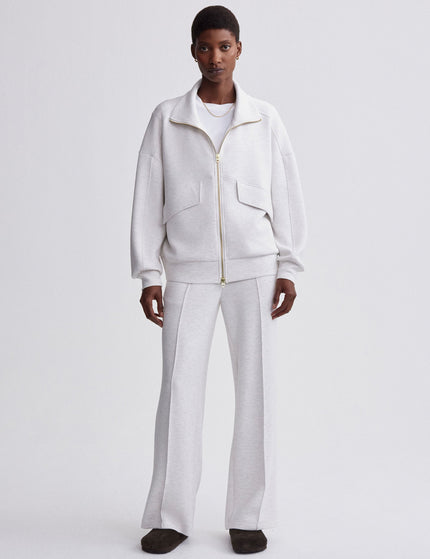 Varley Garcia Zip-Through Sweat - Ivory Marlimage4- The Sports Edit