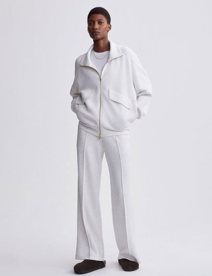 Varley Garcia Zip-Through Sweat - Ivory Marlimage6- The Sports Edit