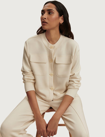 Varley Hartwell Button-Through Sweat - Pristineimages4- The Sports Edit