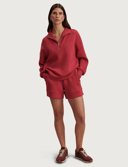 Varley Hawley Half Zip Sweat - Rich Raspberryimages7- The Sports Edit
