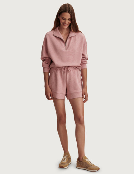 Varley Hawley Half Zip Sweat - Rose Marlimages7- The Sports Edit