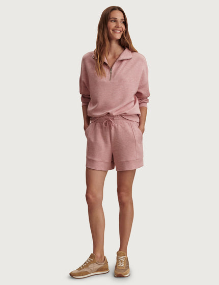 Varley Hawley Half Zip Sweat - Rose Marlimages5- The Sports Edit