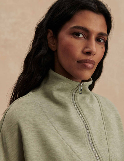 Varley Hawley Half Zip Sweat - Shadow Marlimages5- The Sports Edit