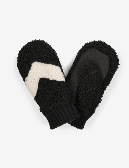 Varley Heyward Sherpa Mitten - Black/Sandshellimage1- The Sports Edit