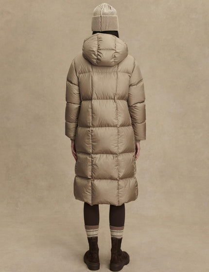 Varley Katya Long Down Puffer - Portabella Metallicimages2- The Sports Edit