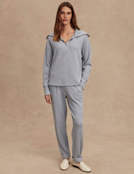 Varley Larson Half-Zip Sweat - Mid Blue Marlimages6- The Sports Edit