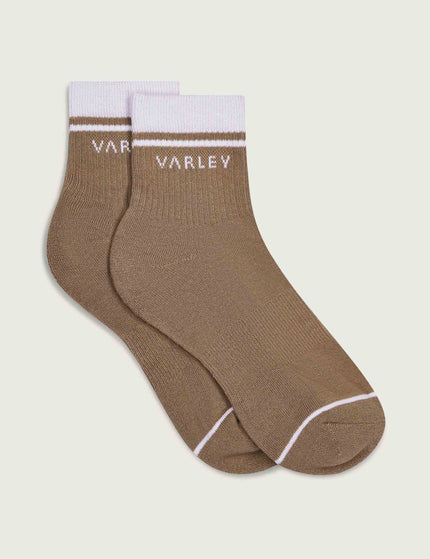 Varley Lenni Half Crew Sock - Desert Taupeimage1- The Sports Edit