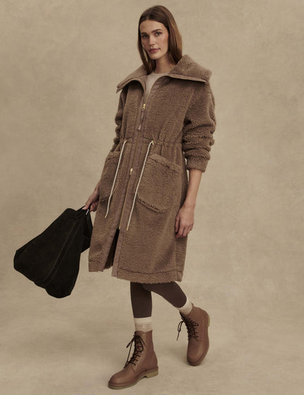 Varley Logan Sherpa Coat - Ash Taupeimages8- The Sports Edit