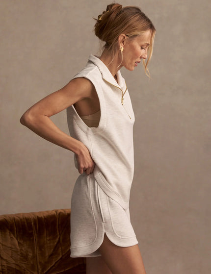 Varley Magnolia 2.0 Half-Zip Tank - Ivory Marlimages2- The Sports Edit