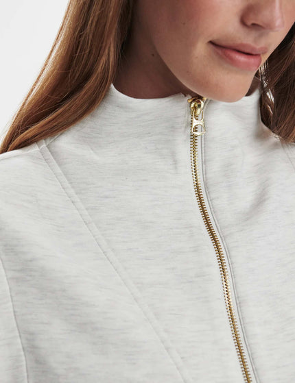 Varley Magnolia 2.0 Half-Zip Tank - Ivory Marlimages4- The Sports Edit