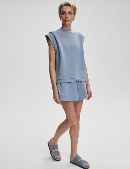 Varley Otis Sleeveless Sweat - Rain Blueimage3- The Sports Edit