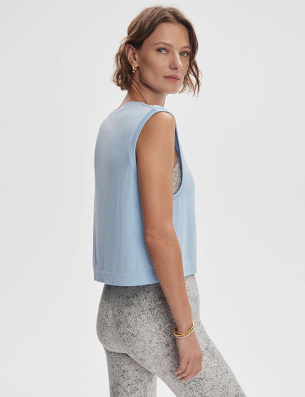 Varley Page Seamless Crop Tank - Cashmere Blueimage4- The Sports Edit