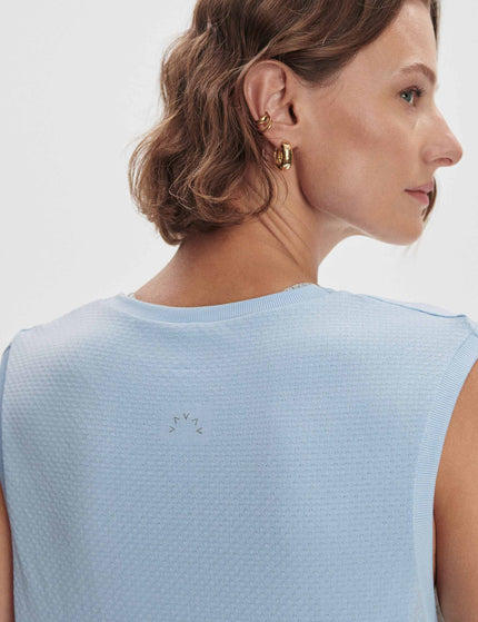 Varley Page Seamless Crop Tank - Cashmere Blueimage6- The Sports Edit