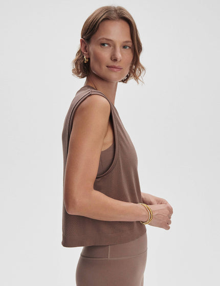 Varley Page Seamless Crop Tank - Deep Taupeimage2- The Sports Edit