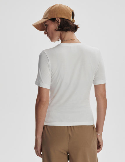 Varley Regina Fitted Tee - Whiteimage3- The Sports Edit