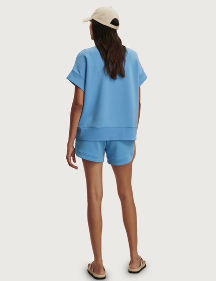 Varley Ritchie Short Sleeve Sweat - Azure Blueimages6- The Sports Edit