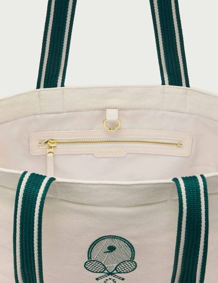 Varley Robinson Canvas Club Tote Bag - Ivory/Forestimage4- The Sports Edit