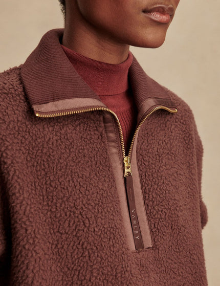 Varley Roselle Half-Zip Fleece - Deep Mahoganyimage4- The Sports Edit