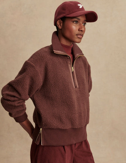 Varley Roselle Half-Zip Fleece - Deep Mahoganyimage2- The Sports Edit