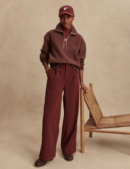 Varley Roselle Half-Zip Fleece - Deep Mahoganyimage7- The Sports Edit