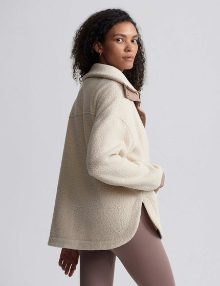 Varley Tatton Fleece Jacket - Cool Sandimage2- The Sports Edit