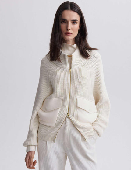 Varley Tessa Knit Jacket - Egretimage1- The Sports Edit