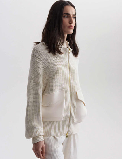 Varley Tessa Knit Jacket - Egretimage2- The Sports Edit