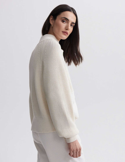 Varley Tessa Knit Jacket - Egretimage3- The Sports Edit